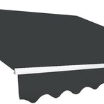 Outdoor Folding Arm Awning Retractable Sunshade Canopy Grey 4.0m x 3.0m