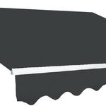 Outdoor Folding Arm Awning Retractable Sunshade Canopy Grey 3.0m x 2.5m