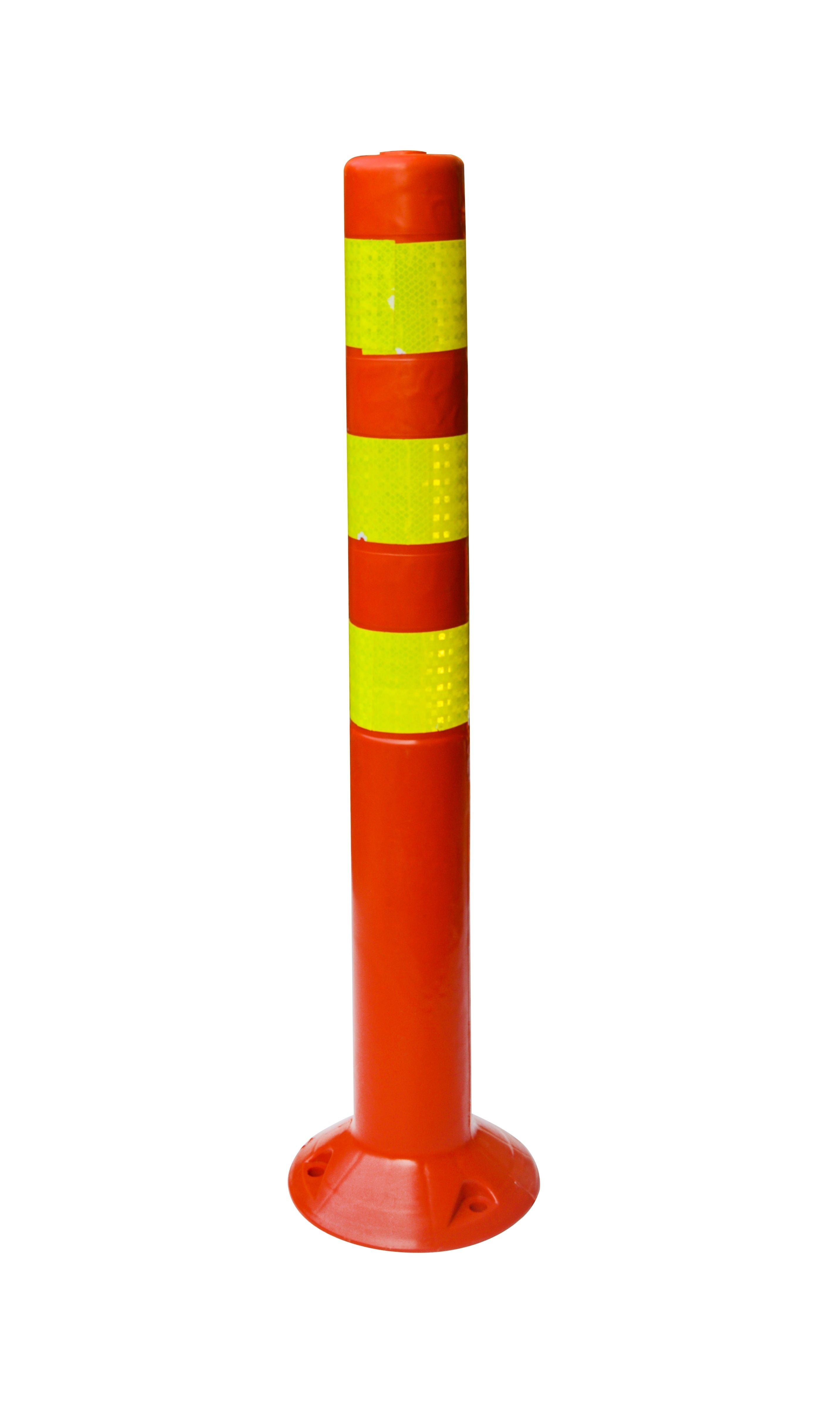 4x Plastic Traffic Bollard Barrier Post Crowd Control Safety