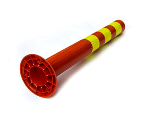 4x Plastic Traffic Bollard Barrier Post Crowd Control Safety