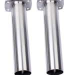 2 x Marine Grade Stainless Steel Straight Rod Holders Flush Mount Fishing Boat