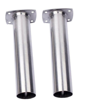 2 x Marine Grade Stainless Steel Straight Rod Holders Flush Mount Fishing Boat