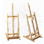 Tabletop Easel Wood Studio H-Frame Artist Art Display Painting Shop Tripod Stand Wedding