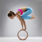 Yoga Pilates Wheel Cork Circle Prop Back Chest Hips Abdomen Stretch Roller