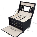 Jewellery Storage Box Girls Rings Necklaces Display Organiser Storage Case