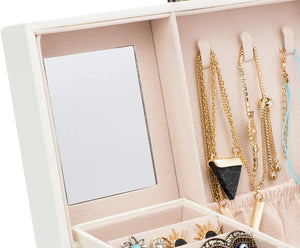 Jewellery Storage Box Girls Rings Necklaces Display Organiser Storage Case