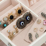 Jewellery Storage Box Girls Rings Necklaces Display Organiser Storage Case