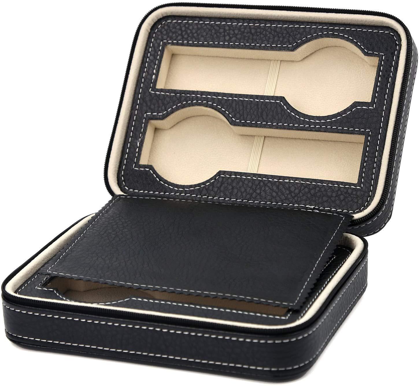 Watch Box Display Travel Case PU Leather