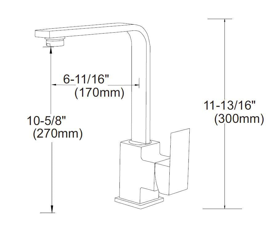 Kitchen Mixer Tap Faucet - Laundry Bathroom Sink