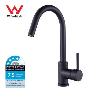 Kitchen Mixer Tap Faucet Basin Laundry Sink - BLACK