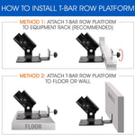 T Bar Row Landmine Platform 360° Swivel Fits 1“, 2" Olympic Bars