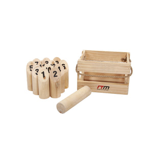 Number Toss Wooden Set Outdoor Games with Carry Case