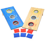 2-in-1 Three-Hole Bags and Washer Toss Combo Cornhole Portable Outdoor Games