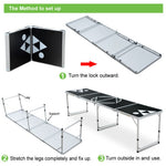 8FT Beer Pong Table