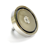 Round Neodymium Fishing Magnet with Countersunk Hole and Eyebolt, 500 LBS pull
