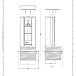 V2SBSS: Black Stainless Steel Pop Up Power Point