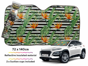 Car Sunshade Birds Of Paradise 140 X 72cm