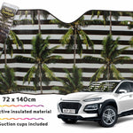 Car Sunshade Stripe Palms 140x 72cm