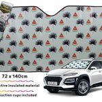 Car Sunshade Watermelon Slice 140 X 72cm