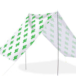 Good Vibes Summer Beach Tent Cactus Green 148x370cm