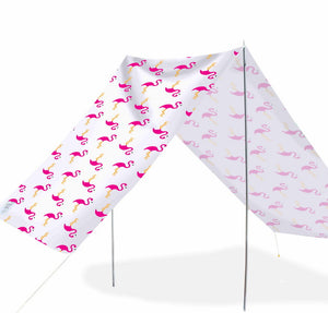 Good Vibes Summer Beach Tent Flamingo 148x370cm