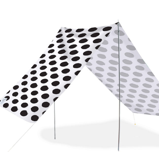 Good Vibes Summer Beach Tent Spot Black 148x370cm