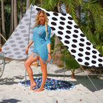 Good Vibes Summer Beach Tent Spot Black 148x370cm