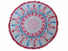 Round Beach Towel 150cm Printed Feather Pink