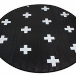 Outdoor Pp Mat Weatherproof Crosses Round Dia. 200cm