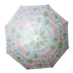 Beach Umbrella 180cm Vintage Flamingo Design