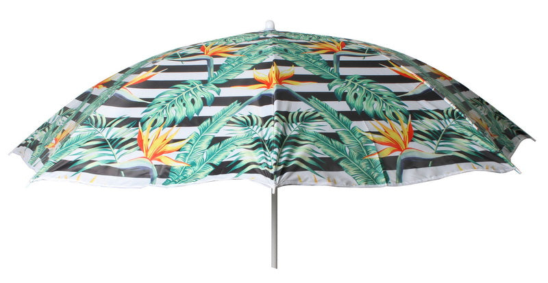 Beach Umbrella 180cm Bird Of Paradise Design