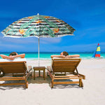 Beach Umbrella 180cm Bird Of Paradise Design