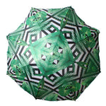 Beach Umbrella 180cm Geo Palm Design