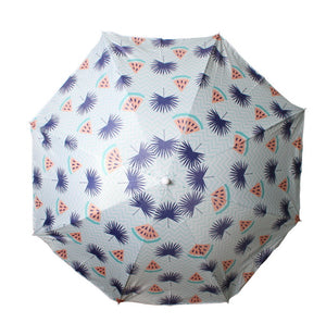Beach Umbrella 180cm Watermelon Palm Design