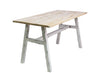 Steel Dining Table With Ash Wood Top   