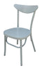 Aluminium Moon Back Chair Retro Grey Set of 2