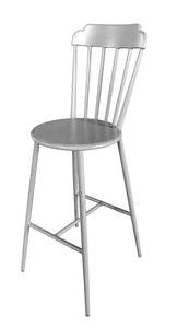 Aluminium Windsor Bar Chair Retro Grey Set of 2