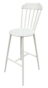 Aluminium Windsor Bar Chair Retro White Set of 2