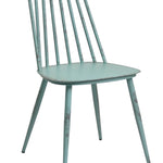 Aluminium Dinning Chair Retro Blue Set of 2