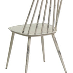 Aluminium Dinning Chair Retro White Set of 2