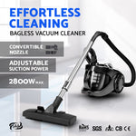  Bagless Cyclone Cyclonic Vacuum Cleaner - Black