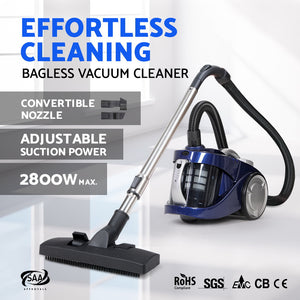 Devanti 2800W Bagless Vacuum - Blue