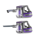 Devanti 150 Cordless Handheld Stick Vacuum Cleaner 2 Speed   Purple And Grey