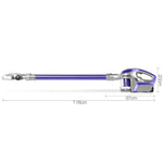 Devanti Cordless Stick Vacuum Cleaner - Purple & Grey