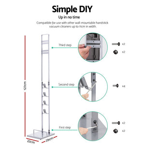 Freestanding Dyson Vacuum Stand Rack Holder Handheld Cleaner V6 7 8 V10 Silver