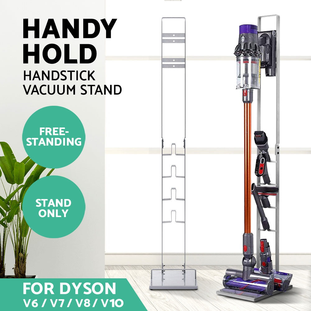 Freestanding Dyson Vacuum Stand Rack Holder Handheld Cleaner V6 7 8 V10 Silver