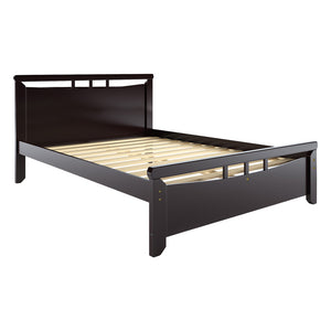 Artiss Double Size Wooden Bed Frame - Dark Cherry