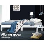 Artiss Bed Frame King Size Wooden Bed Base Timber Foundation Mattress Platform