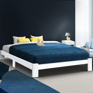 Artiss Bed Frame King Size Wooden Bed Base Timber Foundation Mattress Platform