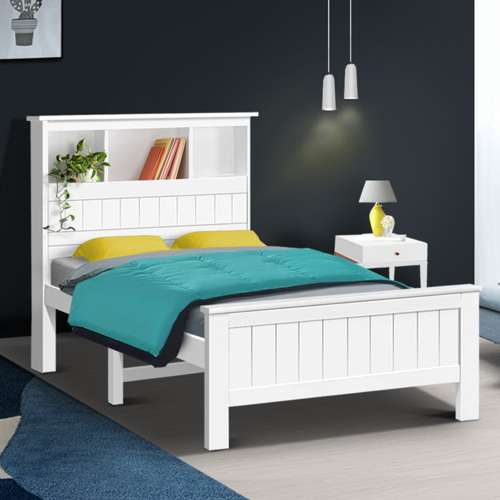 Artiss King Single Wooden Timber Bed Frame